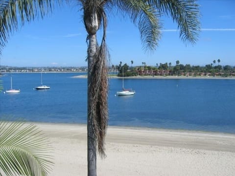 On the beach, sun loungers, beach towels