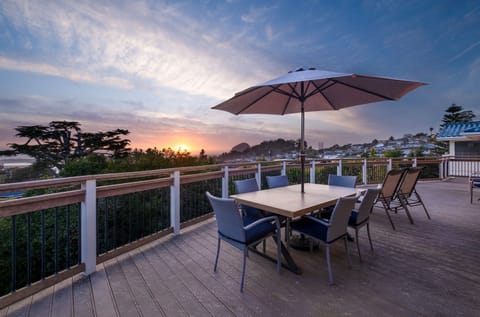Enjoy the stunning ocean and rock views from Morro Bay Heights.