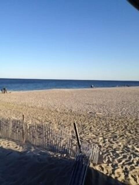 Beach nearby, sun loungers