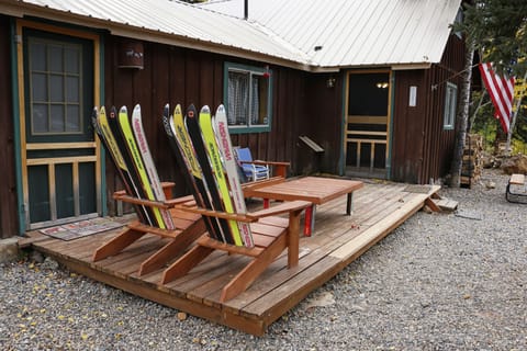 Relax on our handmade deck furniture and two picnic tables.