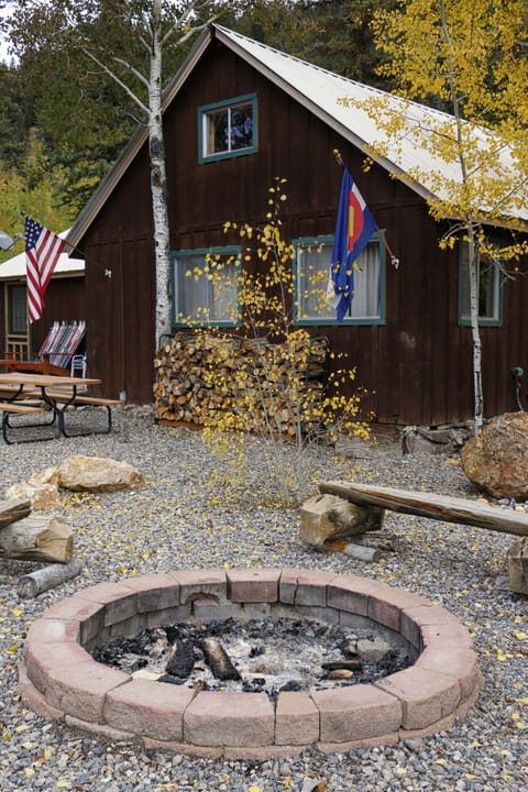 Fall colors at DeLoach Cabin. Aspens turn from  mid September to mid October. 