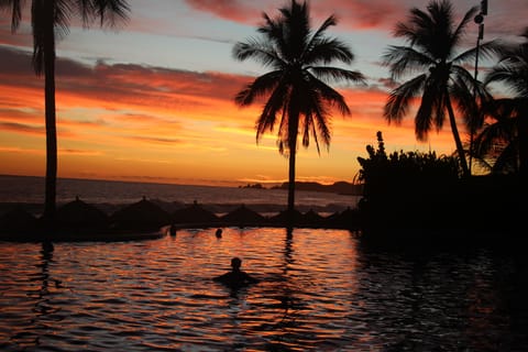 End the day with a quiet evening swim.