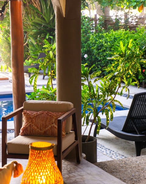 the pool is the front yard