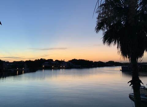 Enjoy this view every evening from our 2nd floor balcony.