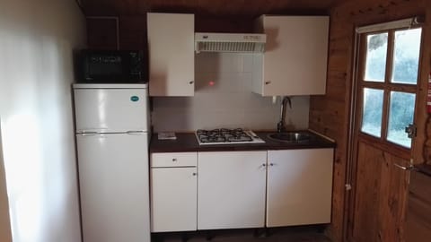 Fridge, microwave, coffee/tea maker, toaster