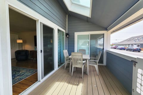 Sit outside and enjoy the fresh sea air.