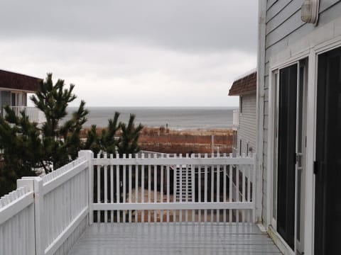 Ocean view from large deck off living room and master bedroom