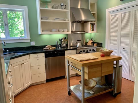 Fully stocked chef's kitchen