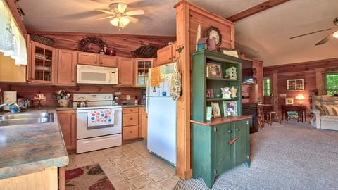 Kitchen fully stocked with all you need to cook while you are there. Entry Level