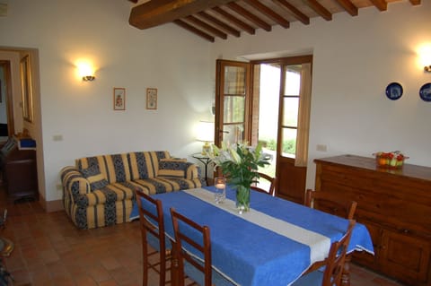 Comfortable sitting and dining area.