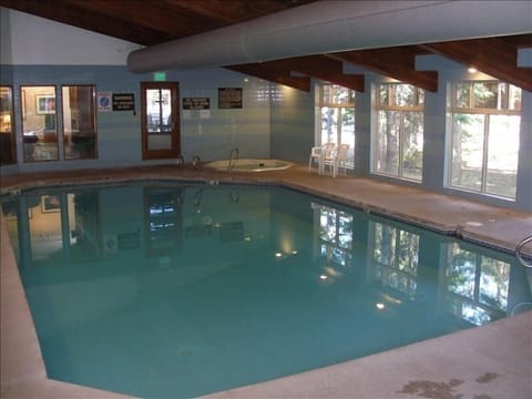 Indoor pool, a heated pool