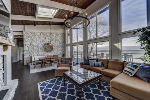 Floor to ceiling windows gives this home a spectacular view of Old Hickory Lake!