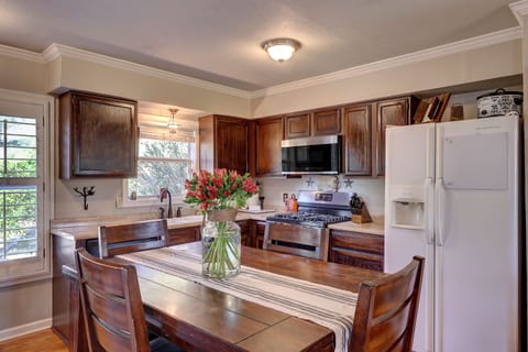 Fully stocked kitchen