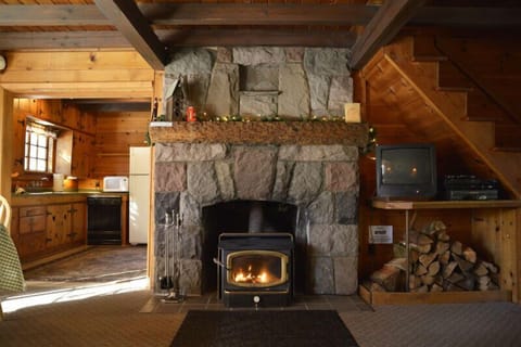 Majestic fireplace. Constructed by same craftsmen who constructed Timberline.