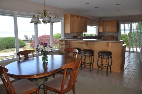 Fabulous views from the dining area and kitchen.