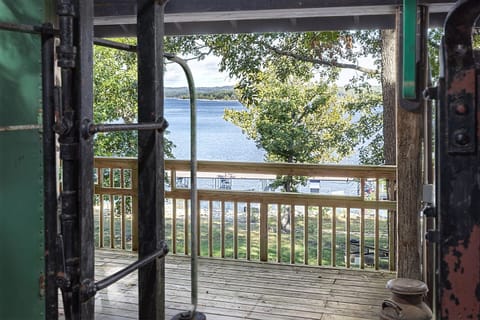 View from one of the cabooses