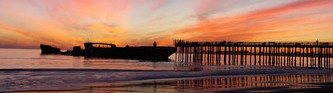 Famous Aptos cement ship at dusk