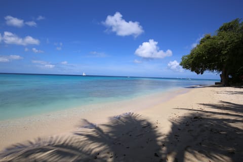 On the beach, beach towels