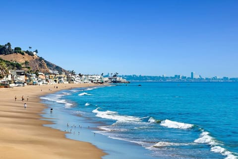 On the beach, beach towels