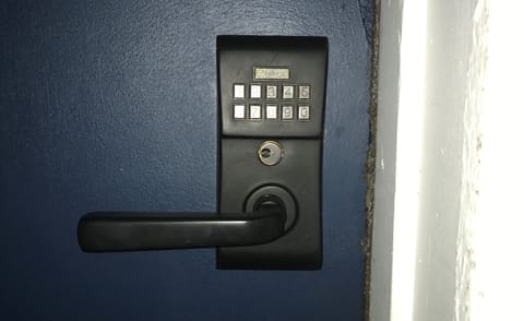 Keypad entry lock. No need for keys!