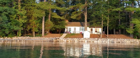 The cottage looking out on Torch Lake