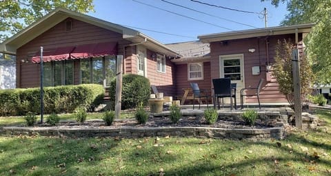 Back yard and patio (including Weber gas grill)