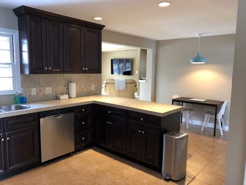 Kitchen is fully stocked