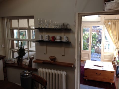 kitchen/dinner to garden room and patio