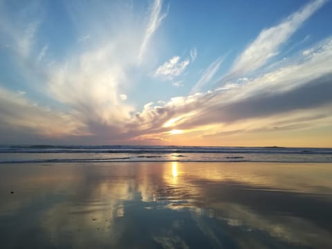 On the beach