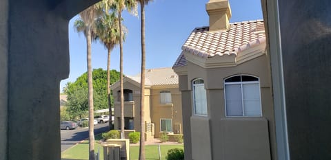 View of the complex from the patio