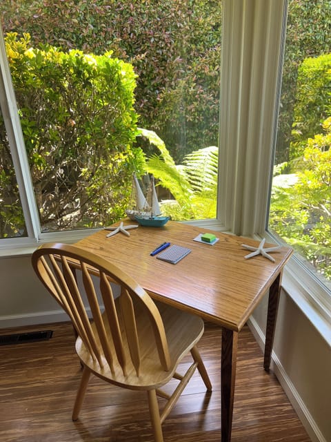 Work desk and FAST WiFi! We work remote here too & use Comcast fastest WiFi.