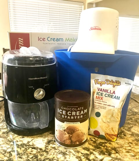 We Have both an Ice Cream Machine & a Snow Cone Machine.