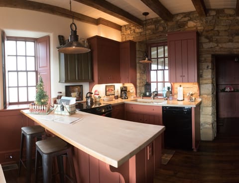 Kitchen is fully stocked