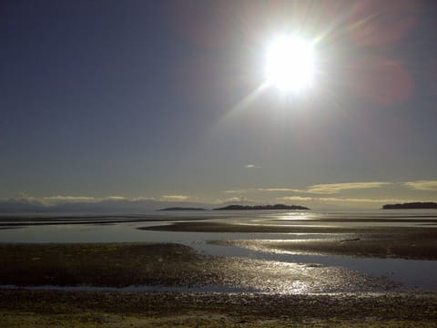 Beach nearby, sun loungers