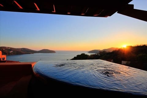 sunset views - private pool