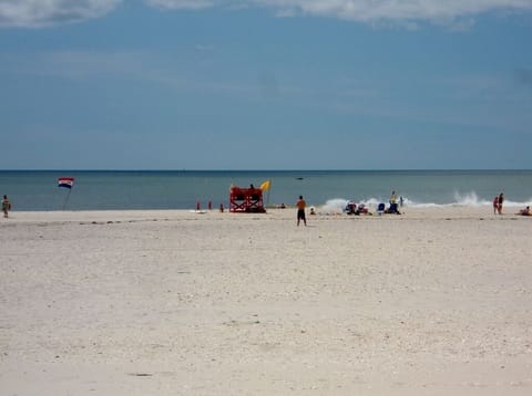 Beach nearby, sun loungers