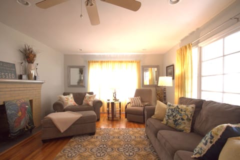 Spacious and sunny living room