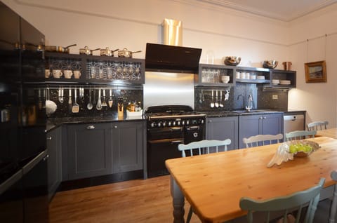 Fully fitted kitchen with seating area for 12 people