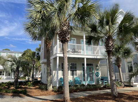 Feel the breeze & smell the waters of the beach from the balcony or the porch.