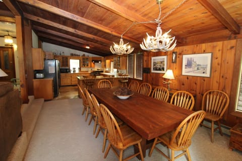 Dining Room: view b (note 3 barstools at kitchen counter).