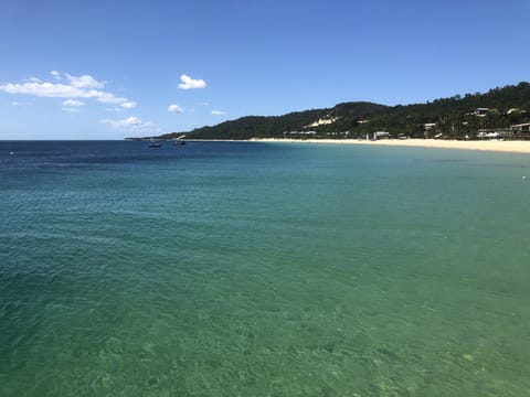 Beach nearby, sun loungers