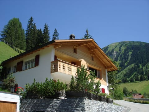 Chalet Im Wieselti - with outside stone BBQ on the terrace and stunning view of Schanfigg Valley