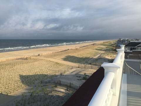 On the beach, beach towels