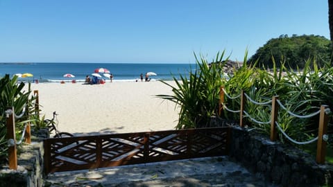 On the beach, sun loungers, beach towels