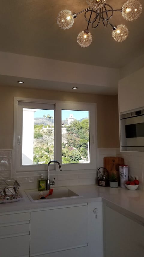 Battery park views from the kitchen sink