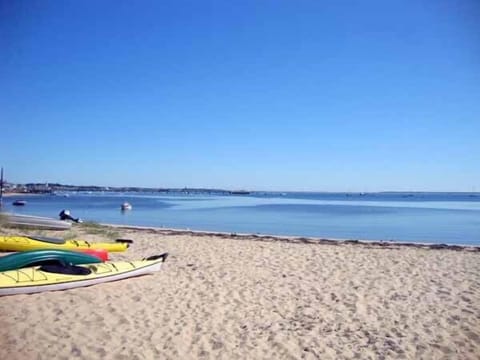 On the beach, beach towels