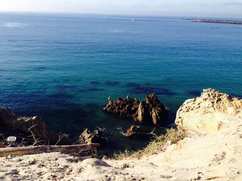 View from walkway to Big Corona del Mar Beach