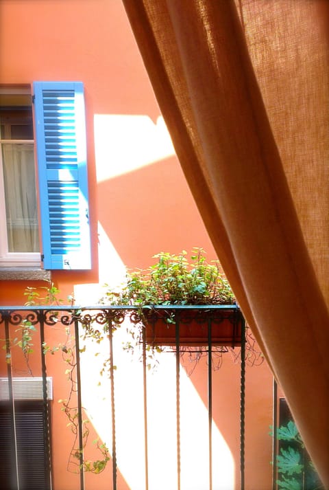 Window view from the double bedroom with balcony