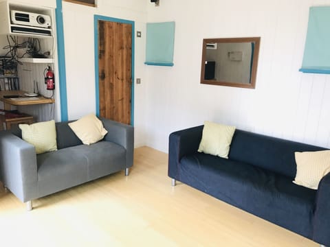 Sitting area inside the cabin