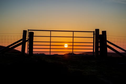Fantastic sunsets from the hill behind the  house